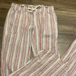 Stripped Linen Pants